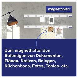 magnetoplan magnetická lišta 16151 (d x š) 100 cm x 5 cm bílá