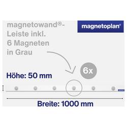 magnetoplan magnetická lišta 16151 (d x š) 100 cm x 5 cm bílá