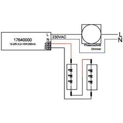 Brumberg 17640010 LED měnič 10 W 350 mA 28 V stmívatelné