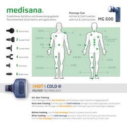 Medisana MG 600 Hot & Cold masážní pistole 25 W modrá