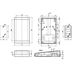 TEKO TB-1SP.7 plastová krabička 160 x 94 x 36.5 ABS bílá 1 ks