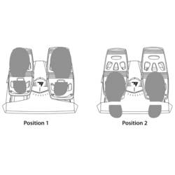 Thrustmaster TFRP T.Flight Rudder Pedals destička na brzdový pedál USB, RJ12 PC, PlayStation 4, Xbox One černá