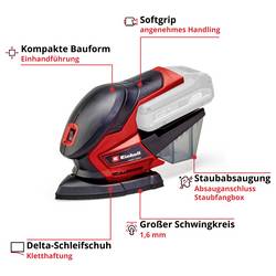 Einhell TE-OS 18/150 Li Solo Power X-Change akumulátorová multifunkční bruska, 150 x 150 x 100 mm, 4460708