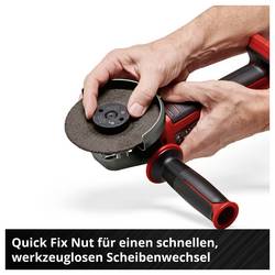 Einhell Professional AXXIO 18/115 Q 4431150 Akumulátorová úhlová bruska 115 mm, bez akumulátoru, bez nabíječky, Vč. Rychloupínacího matice, 700 W, 18 V