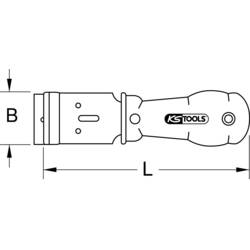 Škrabka na plakátů, 38 mm KS Tools 911.8126