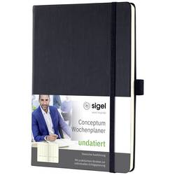 Sigel týdenní kalendář CONCEPTUM® CO700 DIN A5 Barva vazby: černá 1 ks