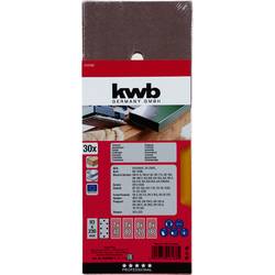 kwb 818188 brusný papír Zrnitost 60, 80, 120, 180 (d x š) 230 mm x 93 mm 30 ks