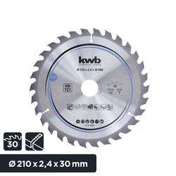kwb 587857 tvrdokovový pilový kotouč 210 x 30 mm 1 ks