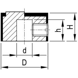 OKW A1412441 A1412441 otočný knoflík hliník (Ø x v) 12 mm x 7.2 mm 1 ks