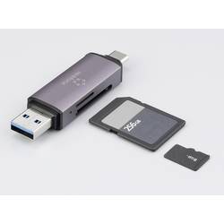 Renkforce RF-CR-200 externí čtečka paměťových karet USB-A, USB-C® tmavě šedá