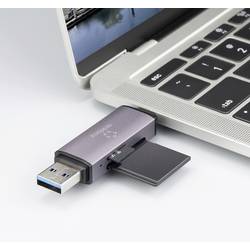 Renkforce RF-CR-200 externí čtečka paměťových karet USB-A, USB-C® tmavě šedá