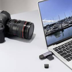 Renkforce RF-CR-200 externí čtečka paměťových karet USB-A, USB-C® tmavě šedá