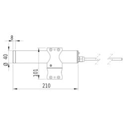 Gresser Laser laserový modul lineární zelená 45 mW LE520-45-24 (40x210)-G