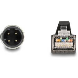 Delock 80429 RJ45 / M 12 síťové kabely, propojovací kabely Kabel SF/UTP 5.00 m zelená odolné proti oleji 1 ks