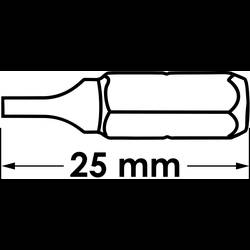 Vigor V5502 V5502 sada bitů, plochý, 1/4 (6,3 mm)