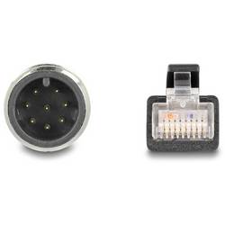 Delock 80811 RJ45 / M 12 síťové kabely, propojovací kabely CAT 5e S/FTP 5.00 m černá 1 ks