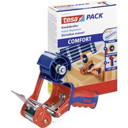 tesa odvíječ balicí pásky ACK® COMFORT 6400 červená, modrá Šířka role (max.): 50 mm Délka role (max.) 66 m přizpůsobitelný, s brzdou