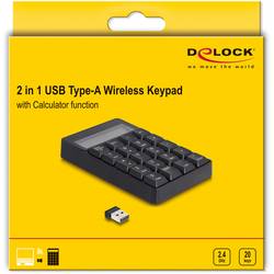 Delock 12113 Bluetooth® číselná klávesnice 19 aplikace černá