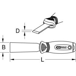 Nerezový sekáč, 1,2 x 32 mm KS Tools 907.2211