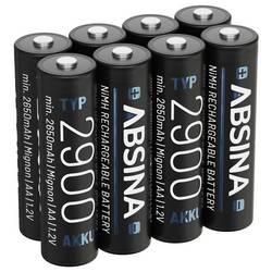 Absina akumulátor AA, Ni-MH, 1.2 V, 8 ks