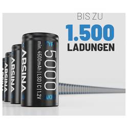 Absina akumulátor malé mono C Ni-MH 4500 1.2 V 4 ks