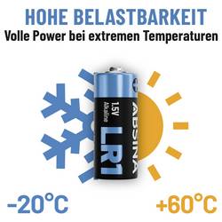 Absina akumulátor N N alkalicko-manganová 1.5 V 800 16 ks