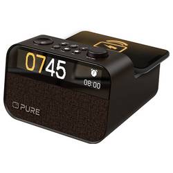 Pure Moment Charge 252450 radiobudík, DAB+, FM, USB, DAB+, Bluetooth, FM, Ambientní osvětlení, bezdrátové nabíjení, Kávově černá
