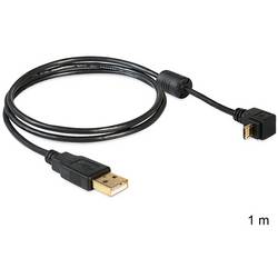 Delock USB kabel USB 2.0 USB-A zástrčka, USB Micro-B zástrčka 1.00 m černá 83148