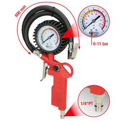 KS Tools 515.1950 Měřič tlaku v pneumatice, 0-11 bar