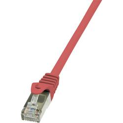 LogiLink CP1084S RJ45 síťové kabely, propojovací kabely CAT 5e F/UTP 7.50 m červená s ochranou 1 ks