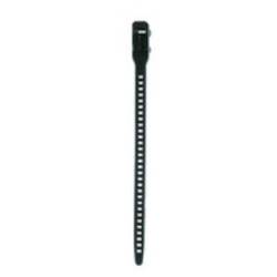 HellermannTyton 115-07270 SOFTFIX-S-TPU-BK-XK stahovací pásky 260 mm 7 mm černá rozpojitelná, velmi flexibilní, se zpětnou smyčkou 12 ks