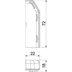 6132282 zakončení SL ESre2070 cw bílá 1 ks