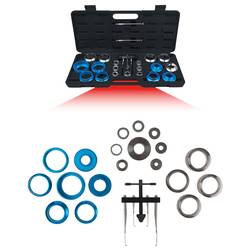 KS Tools 700.1280 Sada hřídelových těsnicích kroužků a montážního nářadí Simerring, 24 ks