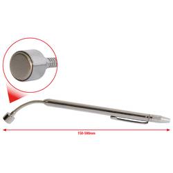 Magnetický zvedák 2v1 s nástroji pro čištění a nastavování trysek, 150-590 mm KS Tools 550.1023