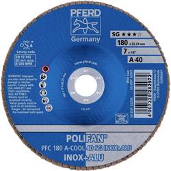 PFERD TOOLS 67754185 PFC 180 A-COOL 40 SG INOX+ALU vějířovitý brusný kotouč Průměr 180 mm Ø otvoru 22.23 mm Zrnitost 40 hliník, neželezné kovy, nerezová ocel