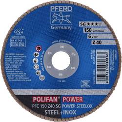 PFERD TOOLS 67784150 PFC 150 Z 40 SG POWER STEELOX vějířovitý brusný kotouč Průměr 150 mm Ø otvoru 22.23 mm Zrnitost 40 nerezová ocel, ocel 10 ks