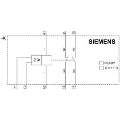 Siemens ochranné relé motoru s termistorem 1 spínací kontakt, 1 rozpínací kontakt 1 ks 3RN2010-1CW30