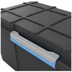KIS 241507 Úložný box, Scubba, stohovatelné, (d x š x v) 780 x 350 x 395 mm, šedomodrá, černá, 1 ks