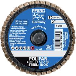 PFERD TOOLS 47202533 CDR PFF 50 Z 80 vějířovitý brusný kotouč Průměr 50 mm Zrnitost 80 Slitina na bázi kobaltu, bronz, titan, měď, mosaz, nerezová ocel, Šedá /