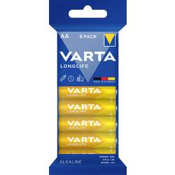 Varta LONGLIFE AA Folie 8 tužková baterie AA alkalicko-manganová, 2800 mAh, 1.5 V, 8 ks