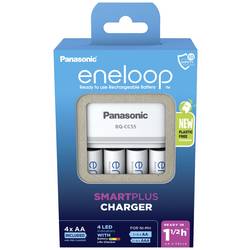 Panasonic Smart & Quick BQ-CC55 +4x eneloop AA nabíječka akumulátorů NiMH AAA, AA