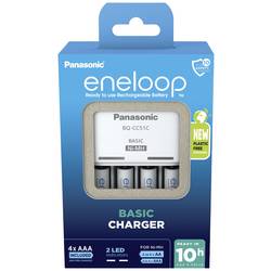 Panasonic Basic BQ-CC51 + 4x eneloop AAA síťová nabíječka NiMH AAA, AA