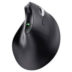 Trust Vyran optická ergonomická myš, přenos bezdrátový, 8 tlačítko, 4800 dpi, černá