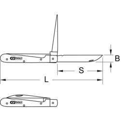 KS Tools 9072188 907.2188 zavírací kapesní nůž