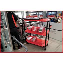 KS Tools 890.0009 servisní vozík ocelový plech Barva: červená