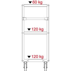 KS Tools 890.0009 servisní vozík ocelový plech Barva: červená