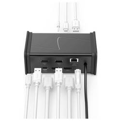 Hama USB hub Connect2Office Black napájení USB-C®