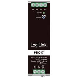 LogiLink PS0017 síťový zdroj na DIN lištu 48 V 2.5 A 120 W Obsah 1 ks
