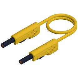 Hirschmann Test & Measurement MLB 25/1 V ge měřicí kabel lamelová zástrčka 4 mm lamelová zástrčka 4 mm 25.00 cm žlutá 1 ks