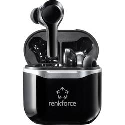 Renkforce RF-NCE-500 špuntová sluchátka (In Ear) Bluetooth® černá Potlačení hluku headset, regulace hlasitosti